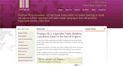 Desktop Screenshot of pinstripepr.co.uk